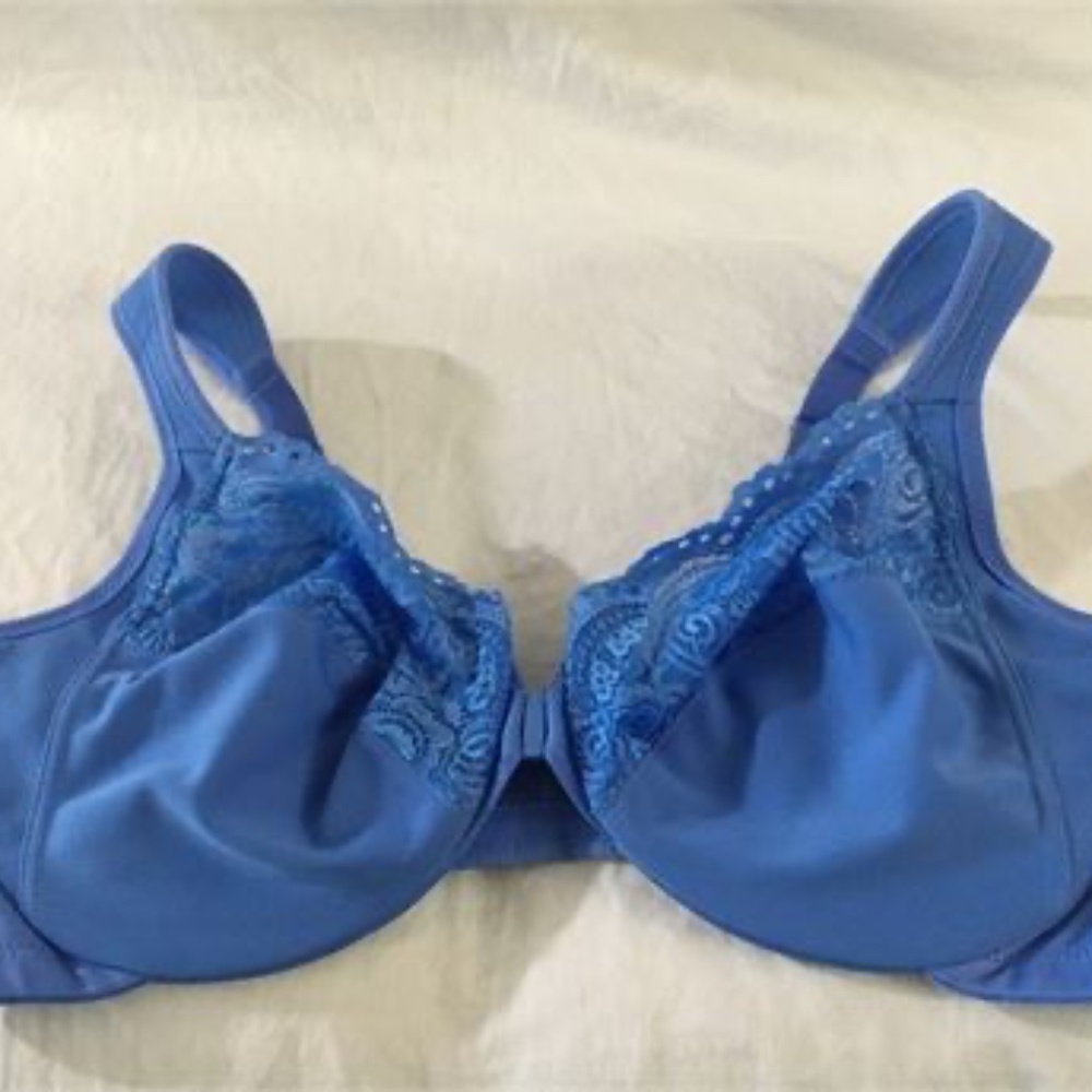 COPY - Glamourise - Front Close Periwinkle Color Underwire Bra - Size: 42 C